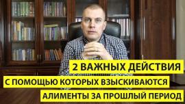 Embedded thumbnail for 2 важных действия с помощью которых взыскиваются алименты за прошлый период